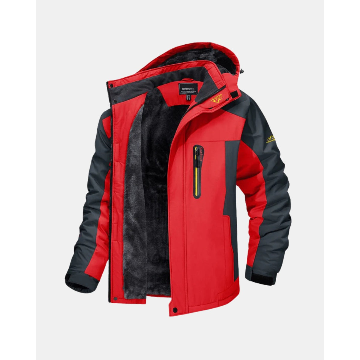 Malcesine Hooded Shell Jacket - Red