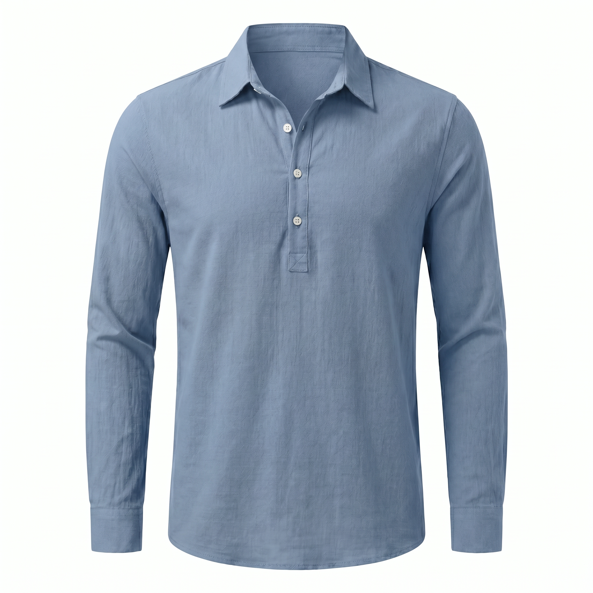 Maratea Linen Shirt - front::Blue
