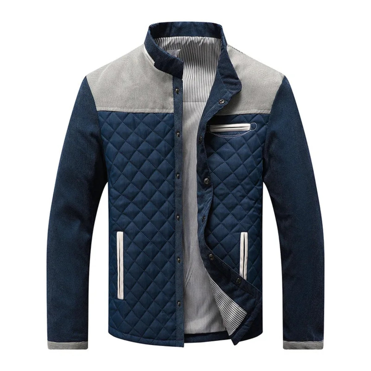 Marostica Quilted Yoke Jacket - Grey