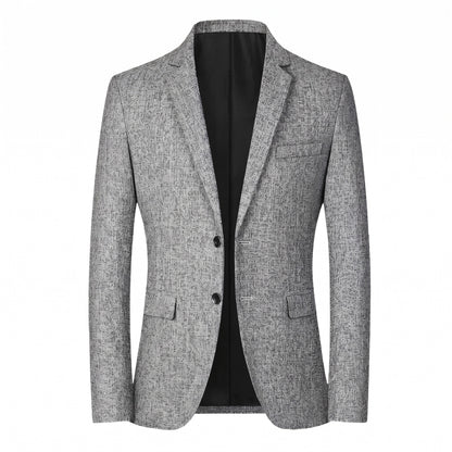 Marsala Melange Two-Button Blazer - cover