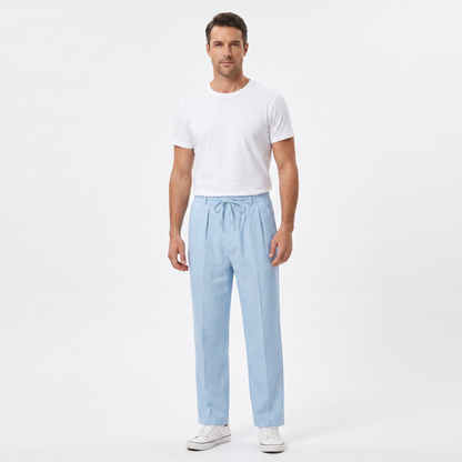 Matera Cotton Pants - onmodel