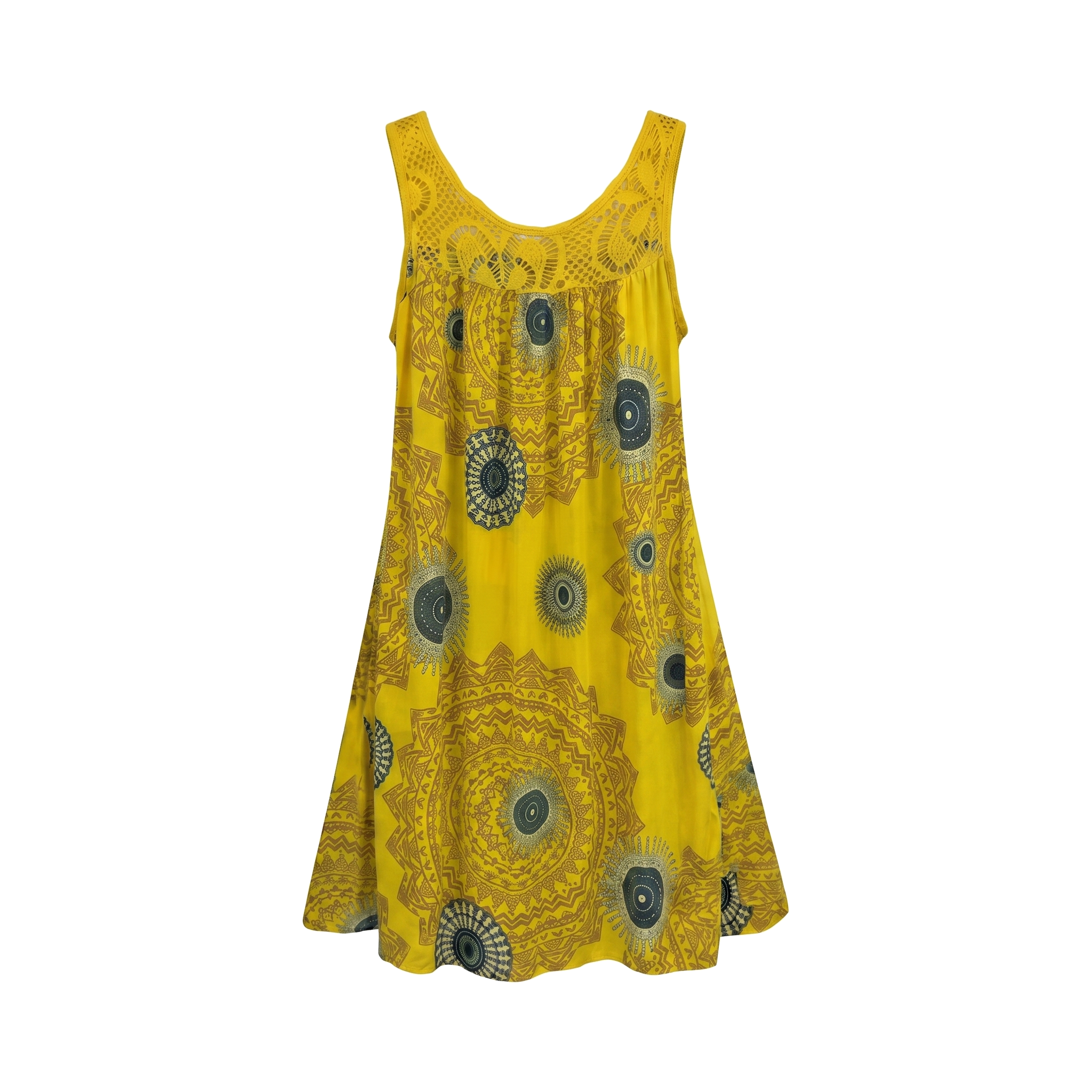 Medallion Beach Dress - back