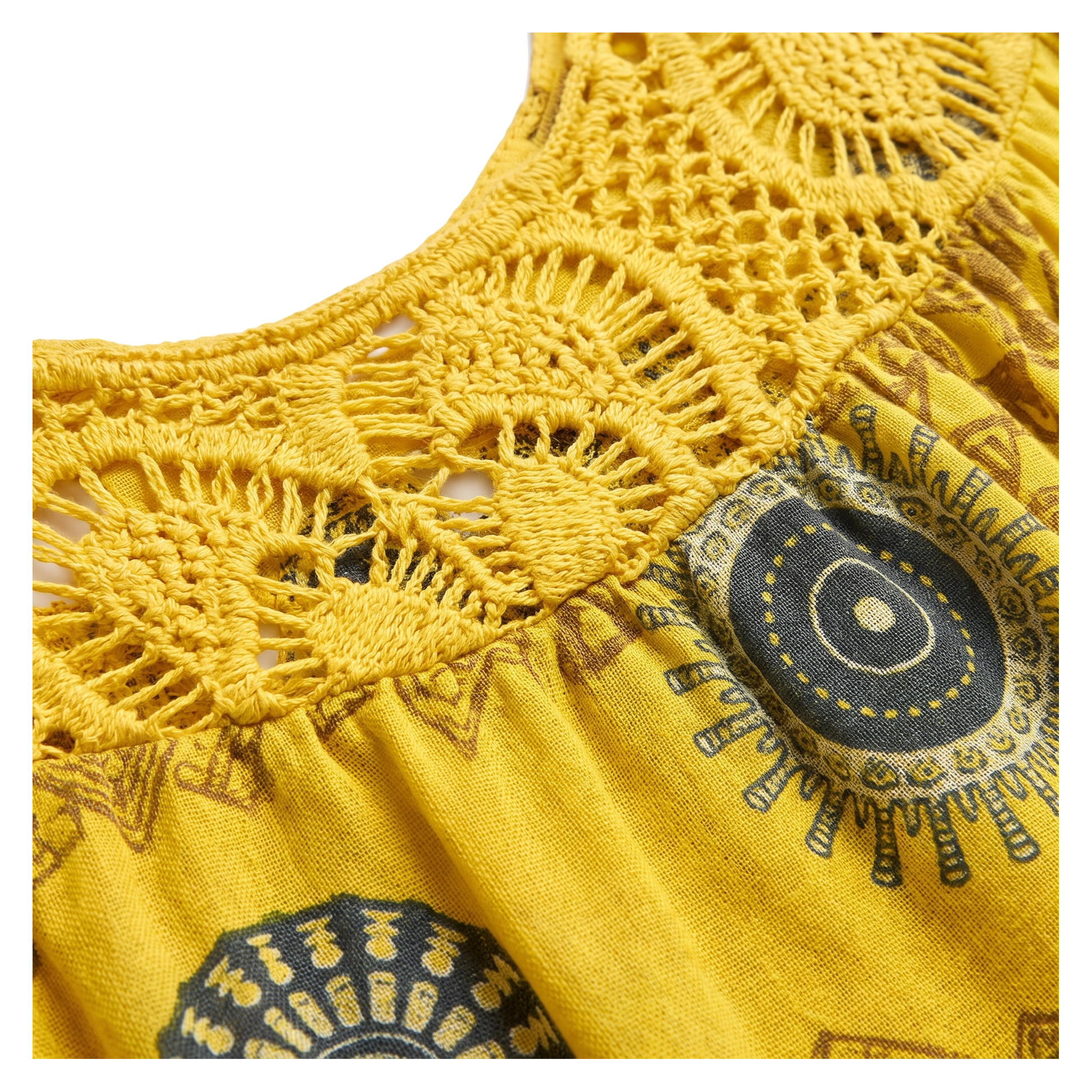 Medallion Beach Dress - detail