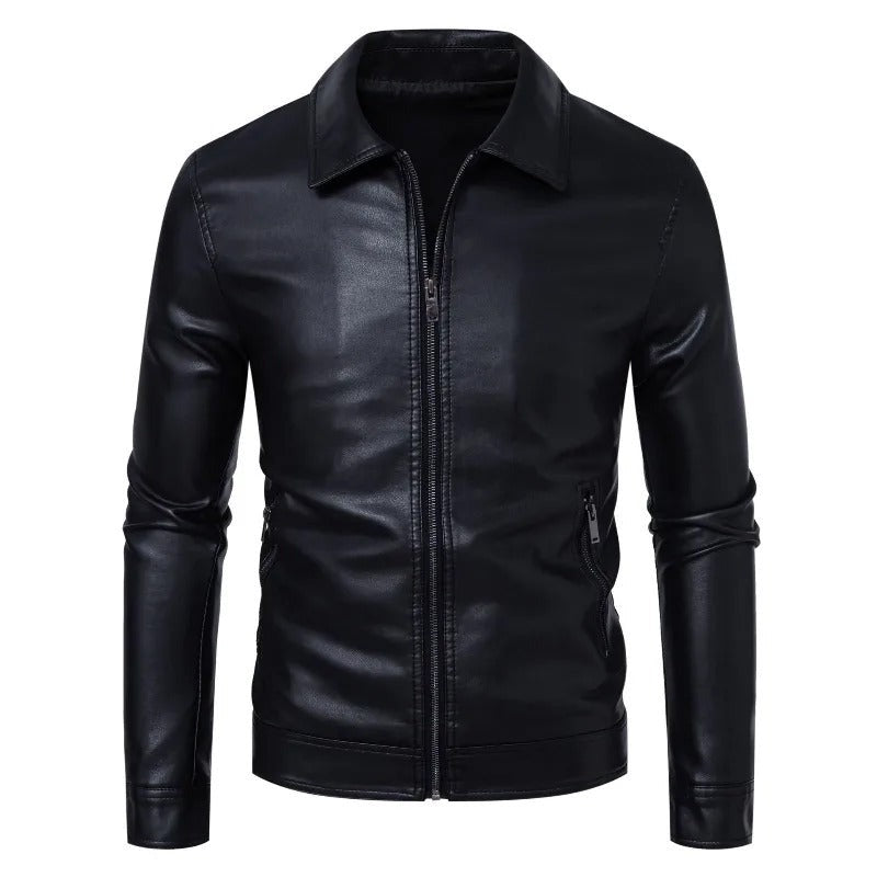 Medesano Quilt-Lined Leather Jacket - Black