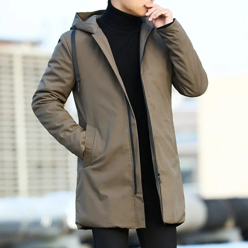 Menaggio Hooded Lined Parka - Brown