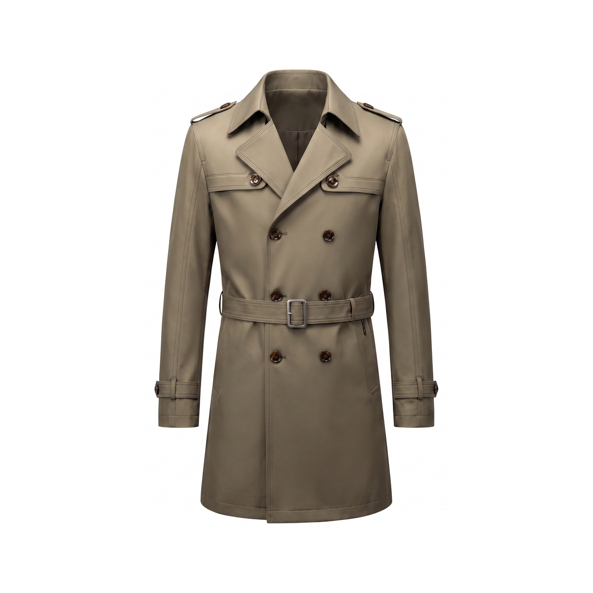 Merano Trench Coat - Khaki
