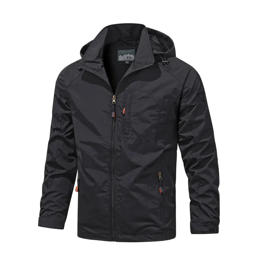 Messina Lightweight Hooded Jacket - Black