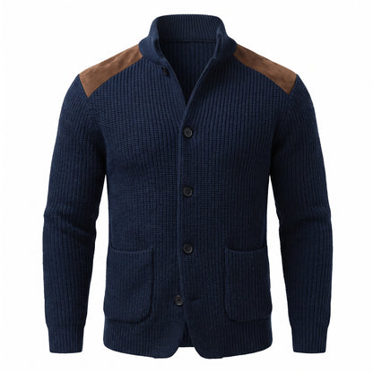 Mirano Shoulder-Patch Knit Jacket - cover