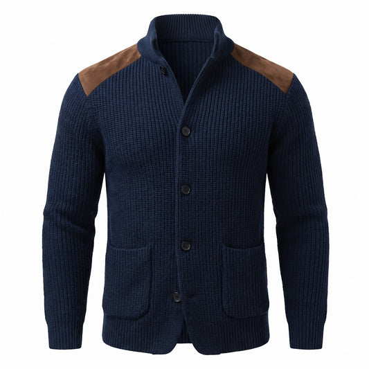 Mirano Shoulder-Patch Knit Jacket - cover