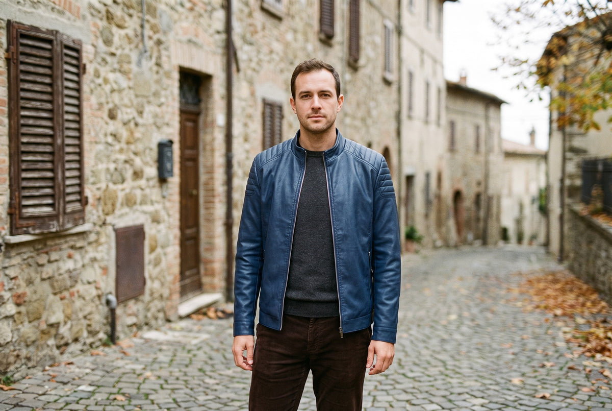 Modica Gesteppte Lederjacke