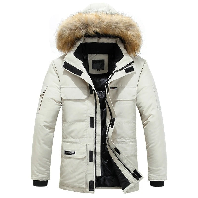 Montemurlo Faux Fur Hooded Parka - White