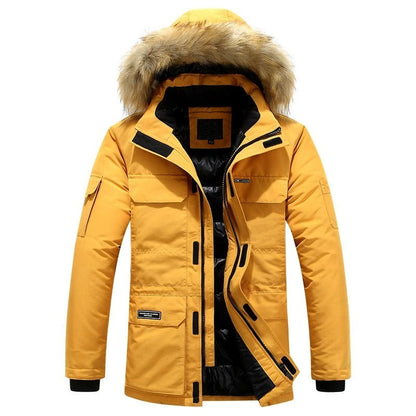 Montemurlo Faux Fur Hooded Parka - Yellow