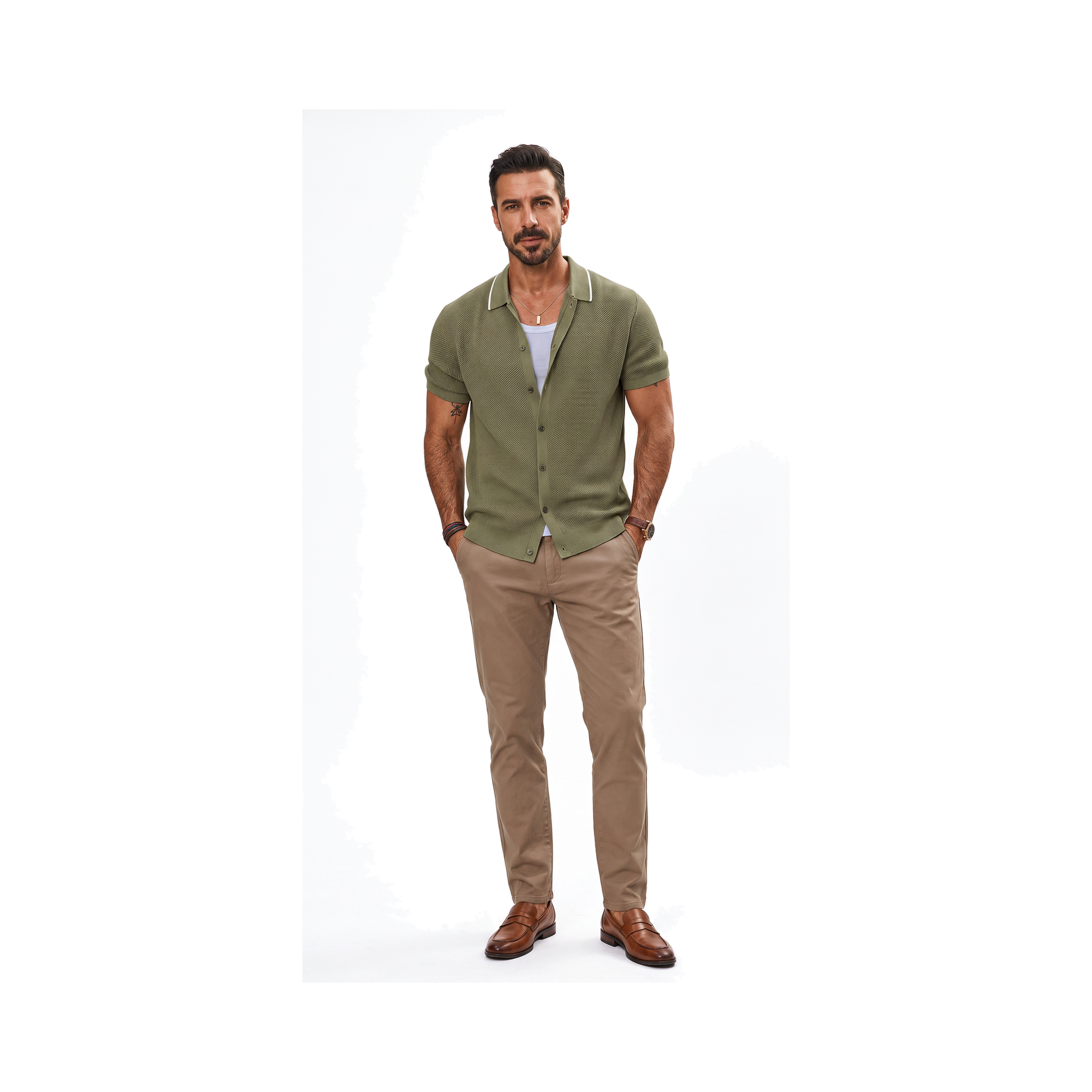 Napoli Knit Shirt - onmodel