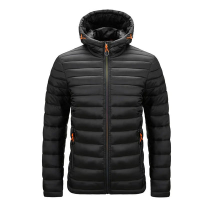 Narni Hooded Quilted Puffer - Black
