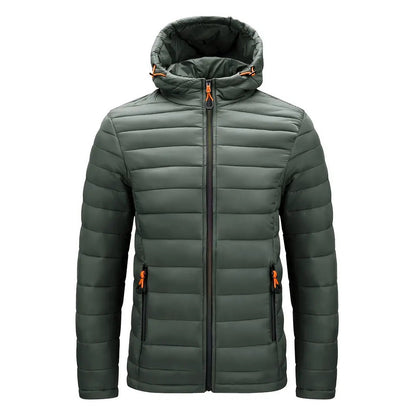 Narni Hooded Quilted Puffer - Green