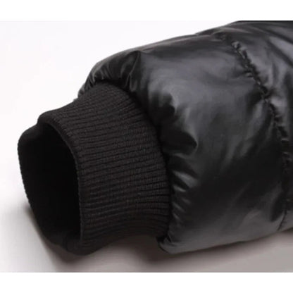 Nicotera Leather-Sleeve Padded Jacket - photo 7
