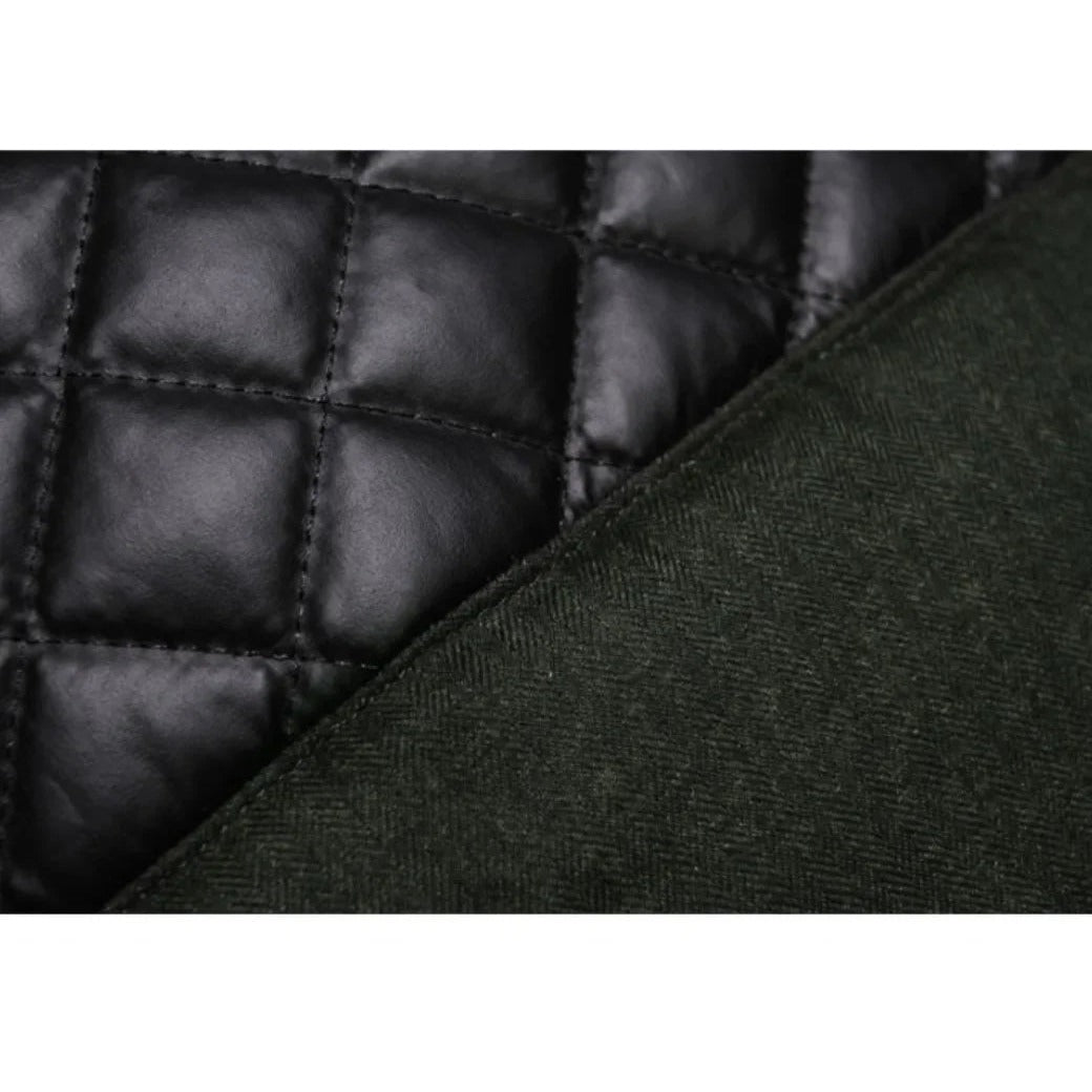 Nicotera Leather-Sleeve Padded Jacket - photo 5