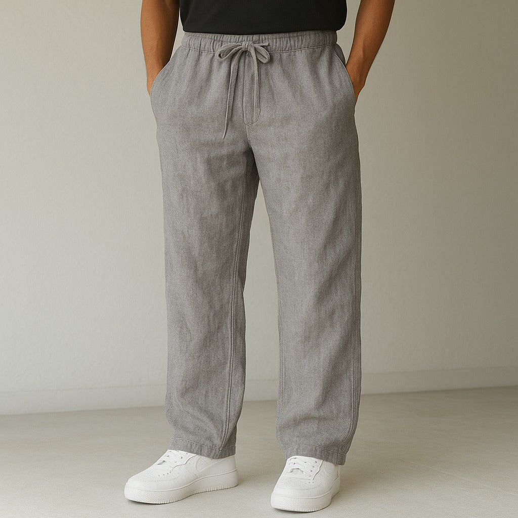 Noto Linen Pants - Grey