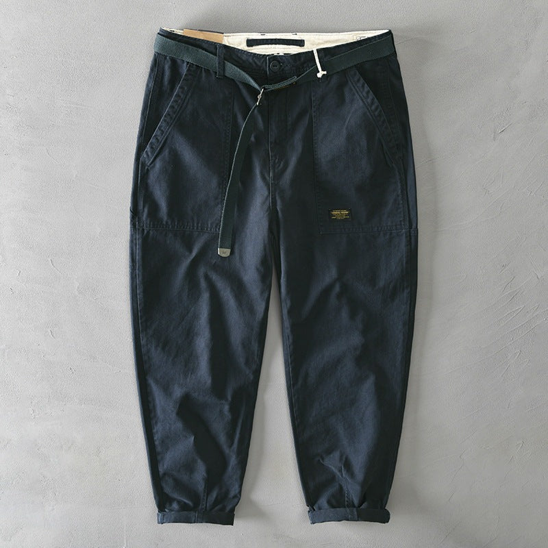 Novara Cotton Trousers - Blue