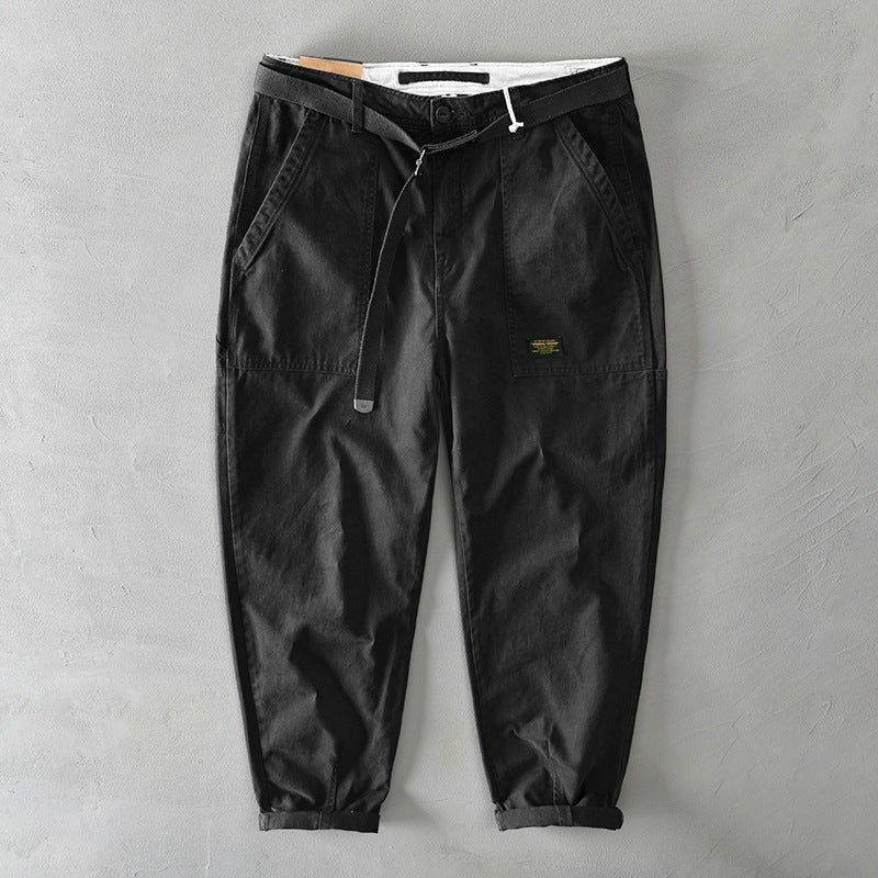 Novara Cotton Trousers - Black
