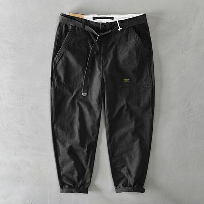 Novara Cotton Trousers - Black