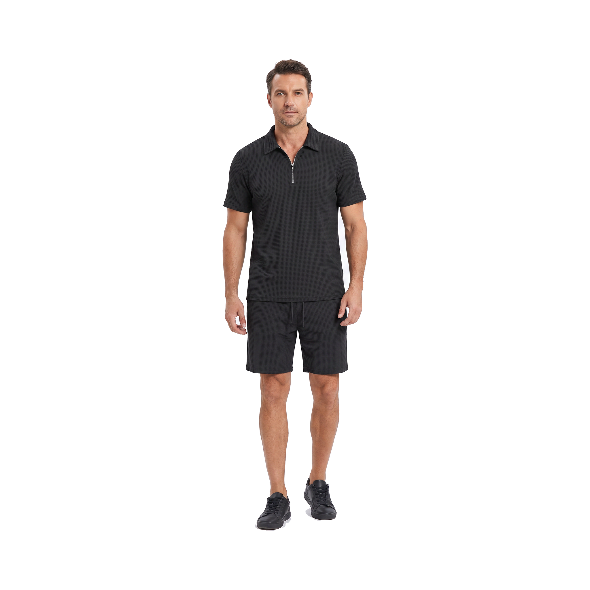 Olbia Zip Polo Set - onmodel