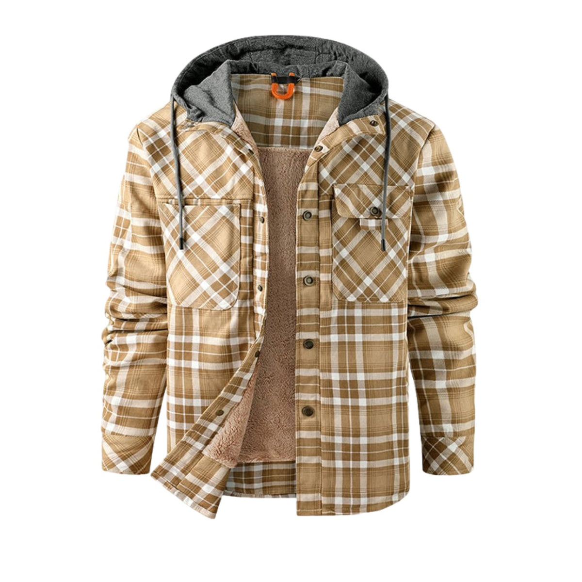 Origgio Sherpa-Lined Hooded Shirt Jacket - photo 1