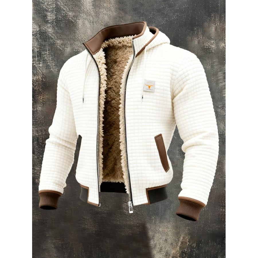 Ortisei Fleece-Lined Hooded Jacket - White