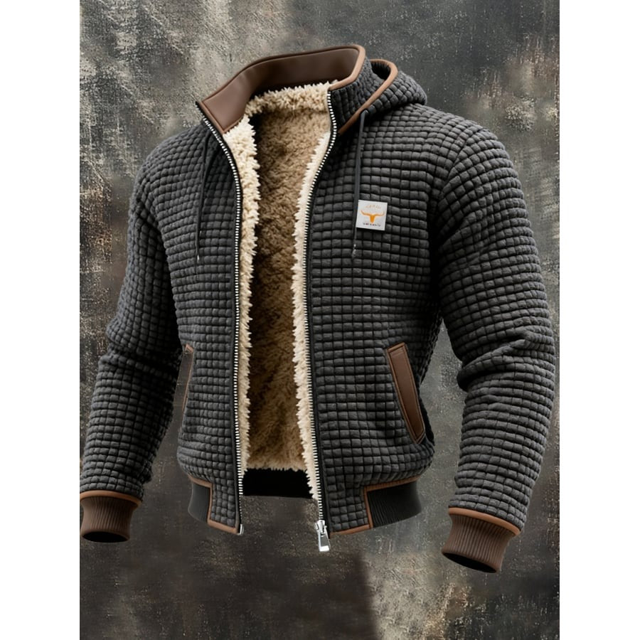 Ortisei Fleece-Lined Hooded Jacket - Grey