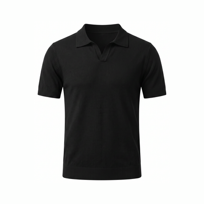 Orvieto Knit Polo - Black