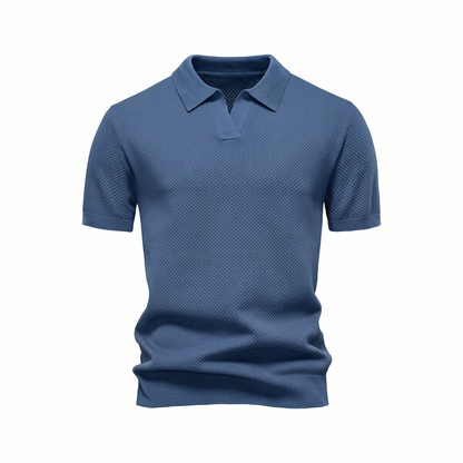 Orvieto Knit Polo - Blue