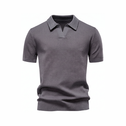 Orvieto Knit Polo - Grey