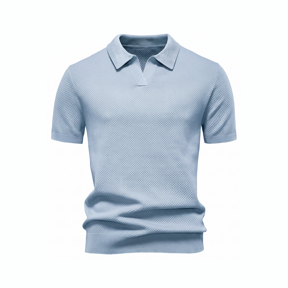 Orvieto Knit Polo - Light Blue