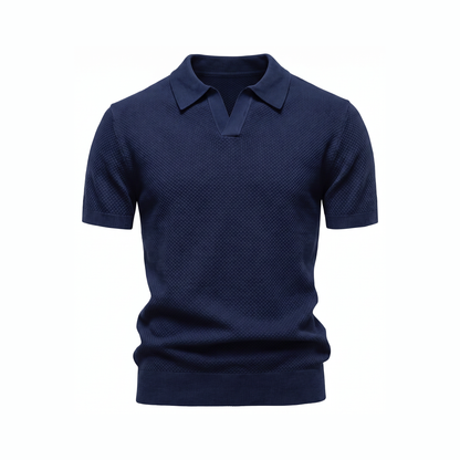 Orvieto Knit Polo - Navy Blue