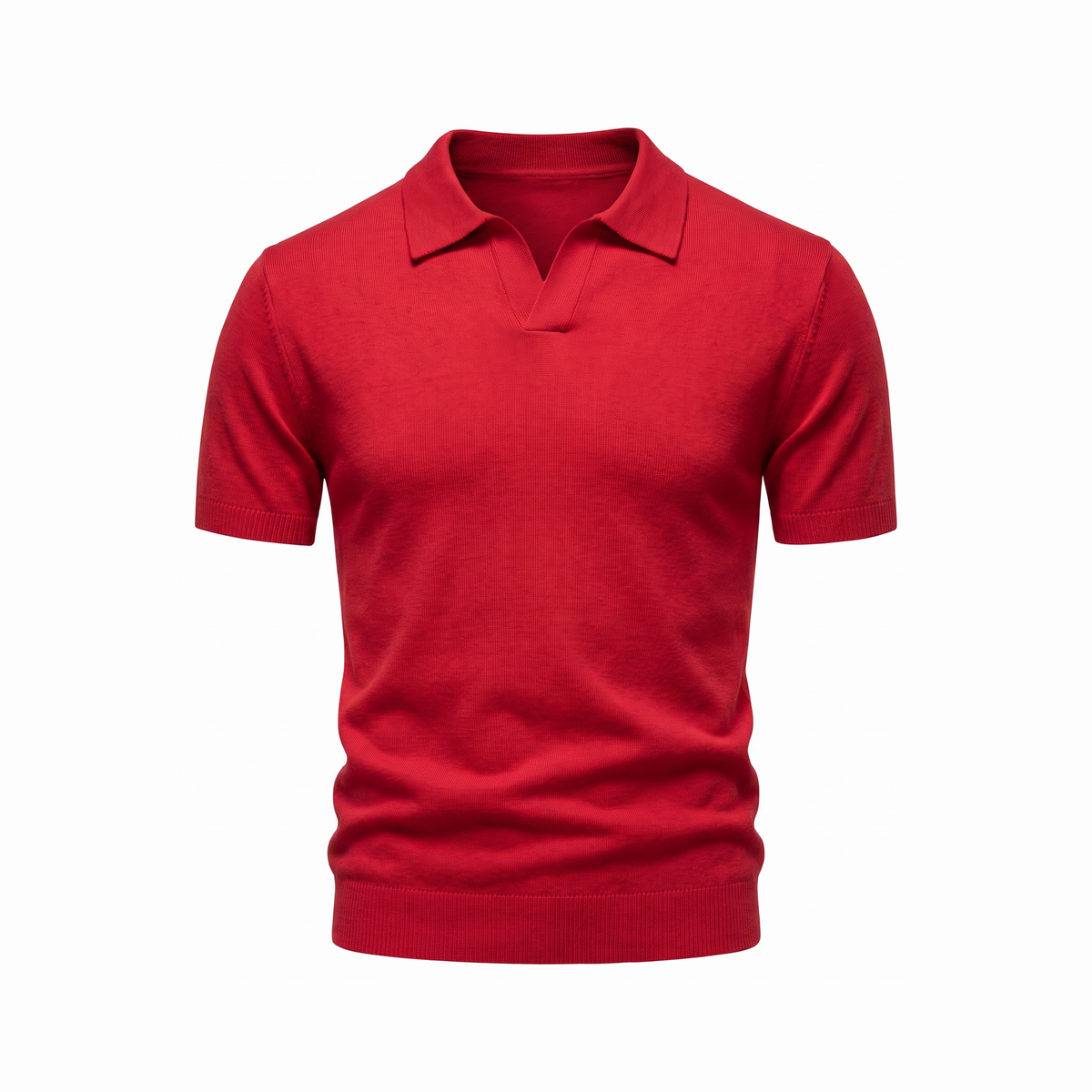 Orvieto Knit Polo - Red