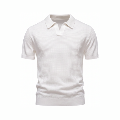 Orvieto Knit Polo - White