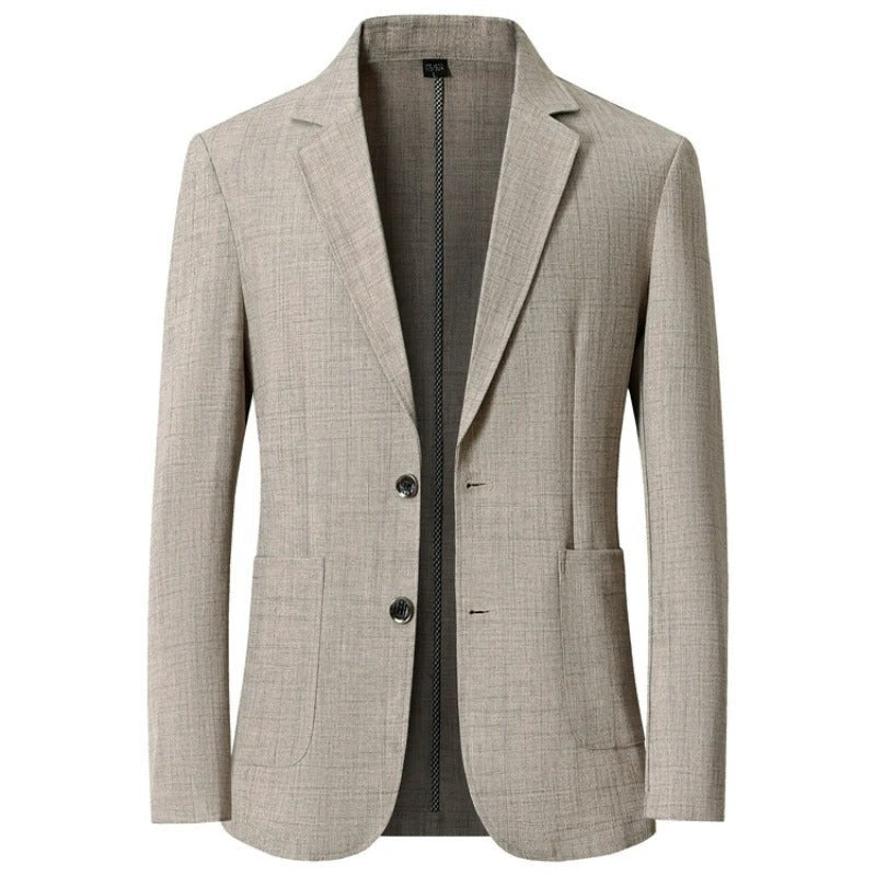 Osimo Textured Patch-Pocket Blazer - Grey