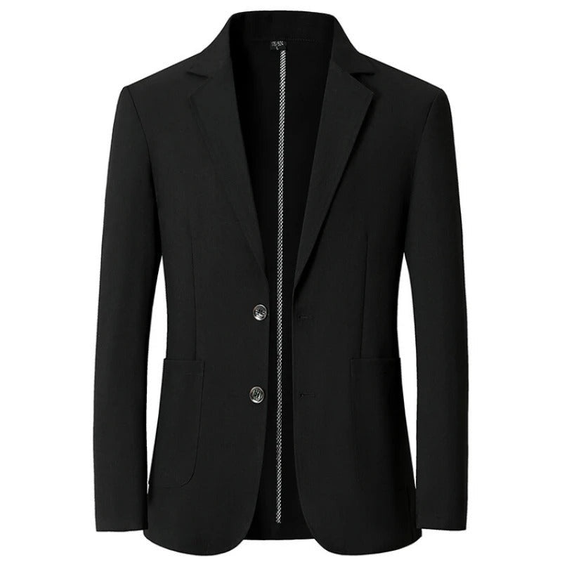 Osimo Textured Patch-Pocket Blazer - Black