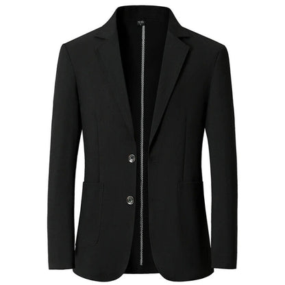 Osimo Textured Patch-Pocket Blazer - Black