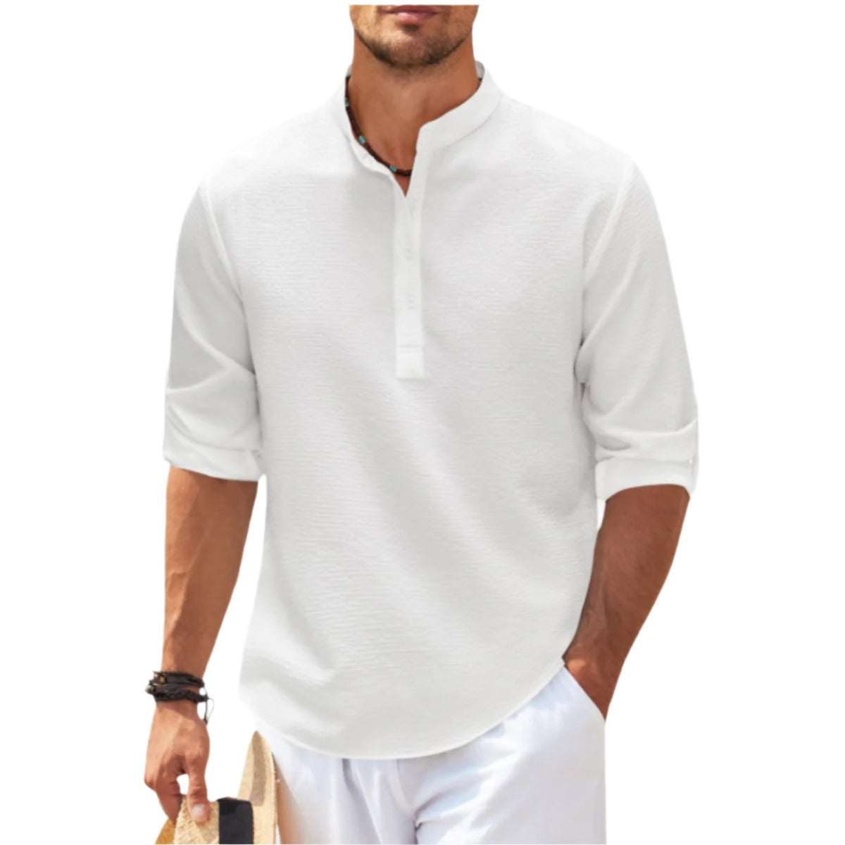 Otranto Knit Polo - White