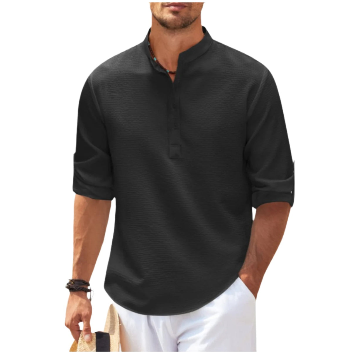 Otranto Knit Polo - Black