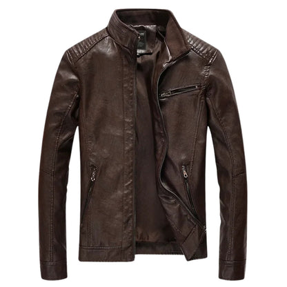 Ovada Quilted-Shoulder Leather Jacket - photo 1