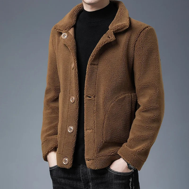 Palmi Teddy Fleece Jacket - Brown