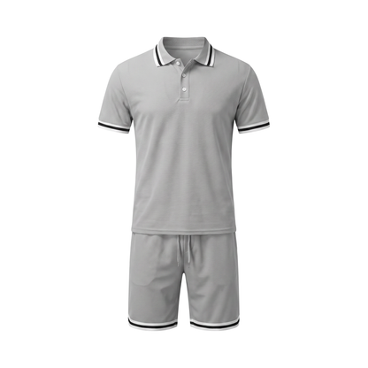 Perugia Polo Set - Light Grey