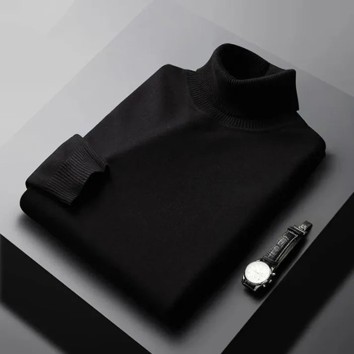 Peschiera Cashmere Turtleneck - Black