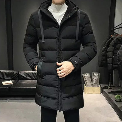 Pianoro Long Quilted Puffer Coat - Black