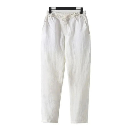 Pienza Linen Pants - White