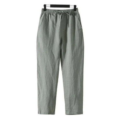 Pienza Linen Pants - Green