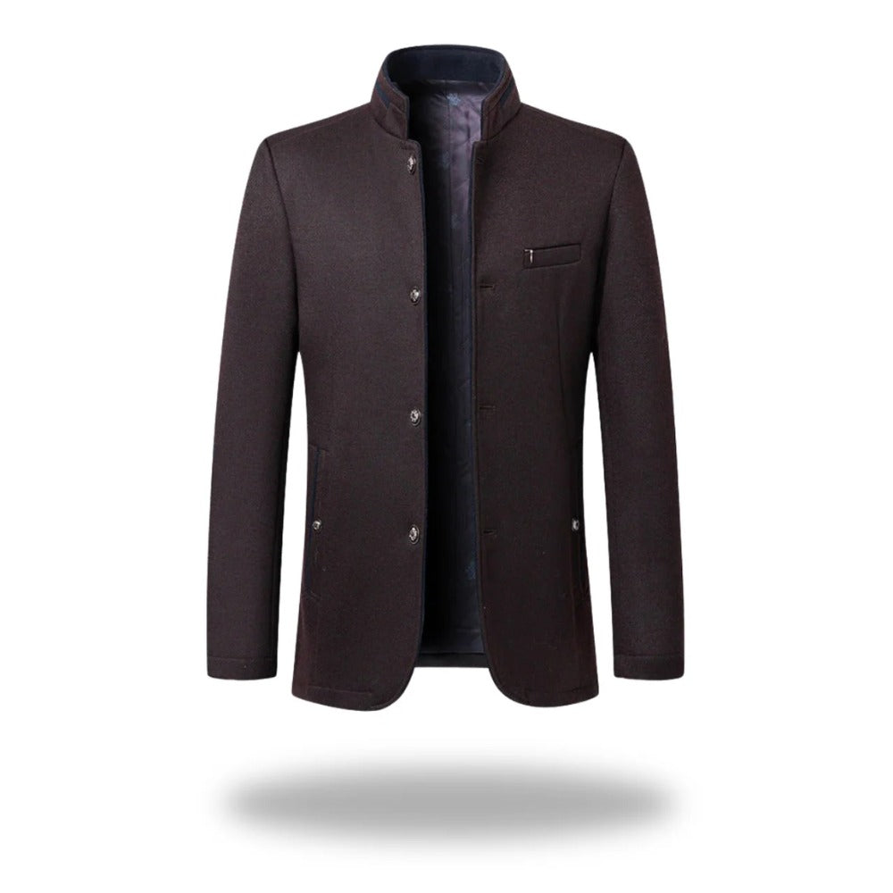 Pinerolo Stand-Collar Blazer - Red