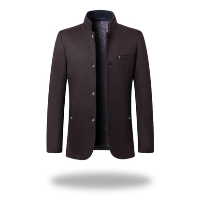 Pinerolo Stand-Collar Blazer - Red